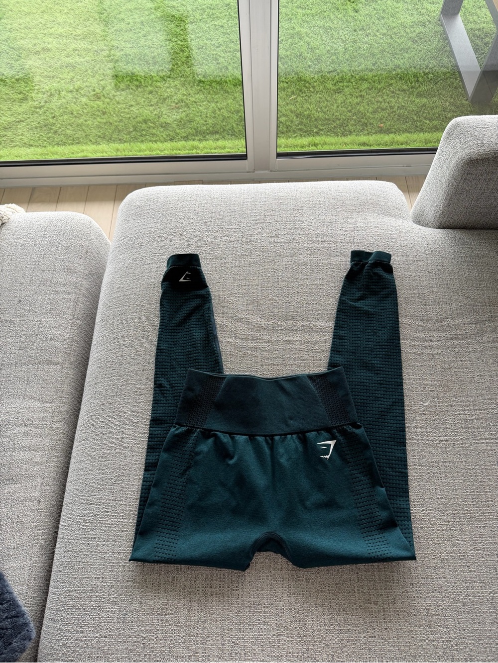 Gymshark Deep Teal Seamless High-Waist Leggings